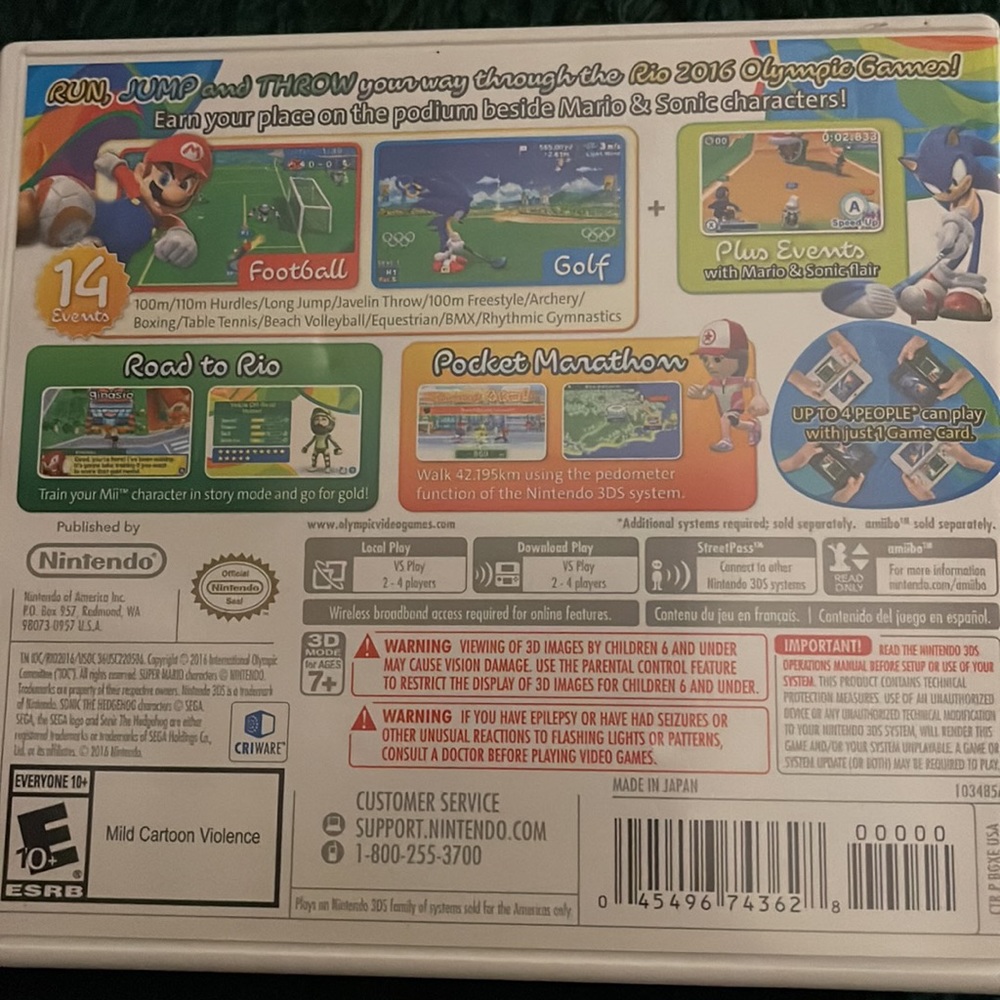 2016 Rio Mario and Sonic. - Picture 2 of 3